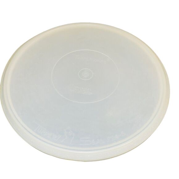 Vintage Tupperware Cupcake Pie Vegetable Keeper Storage w Lid 12” Round 224 242 - Picture 8 of 11